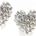 Love Those Crystal Heart Clip Earrings