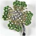 Lucky Four-Leaf Clover Brooch