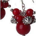 Red Coral Berry Earrings