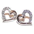 Crystal Open Heart Earrings